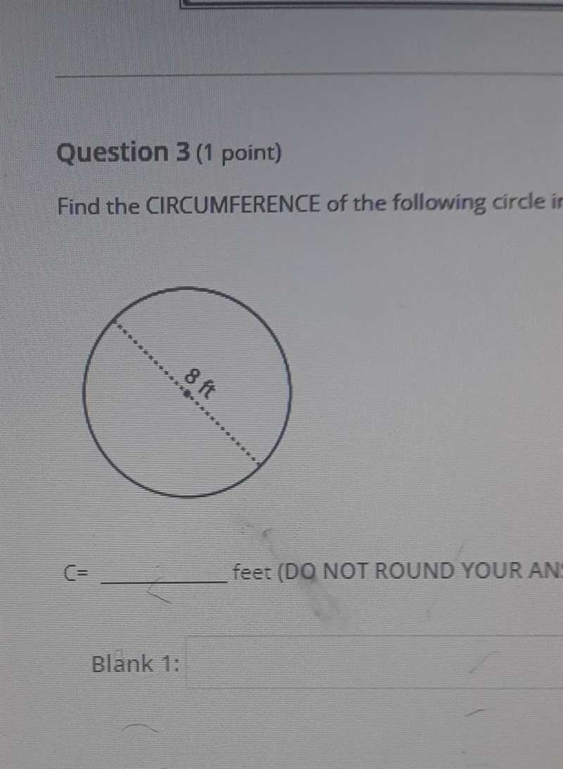 Find the circumference of the following Circle in estimate form-example-1