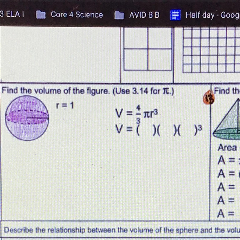 Find the volume of the figure using pi (3.14)Problem #12-example-1