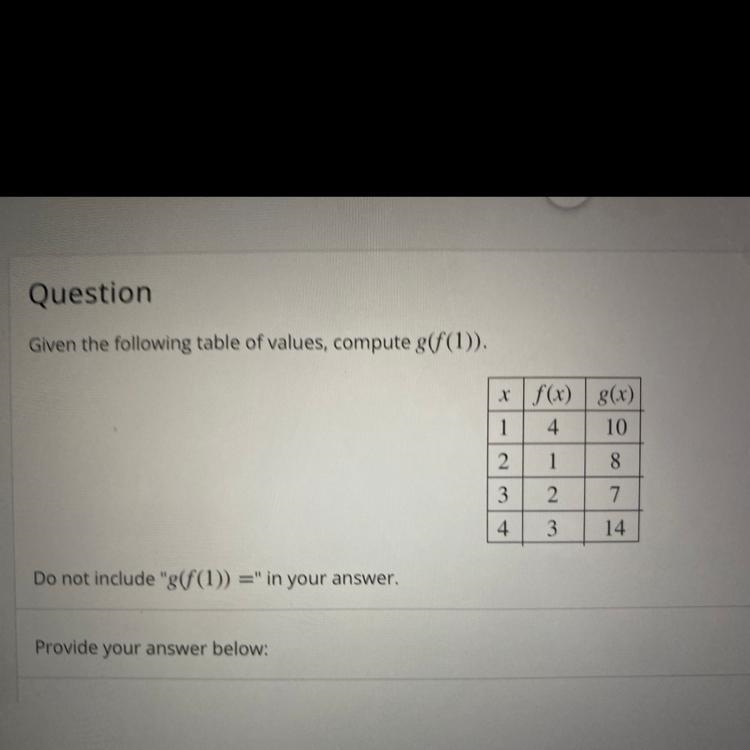 Do not include "g(f(1)) =" in your answer-example-1