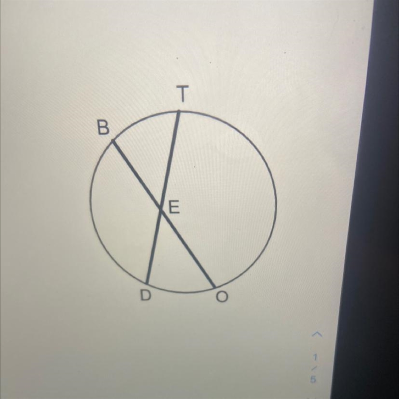 4. BE = 20, DE = 5, EO = 19 find DT-example-1