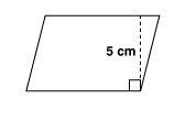 If the area of the following parallelogram is 30 square centimeters, what is the length-example-1