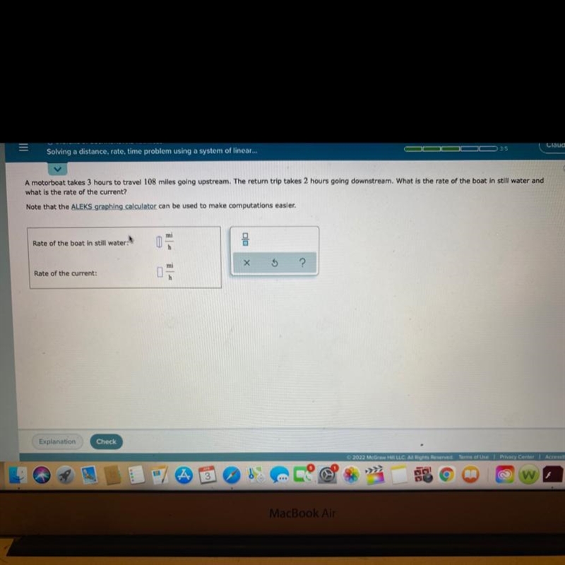 Solving a distance rate time problem using a system of linear equations-example-1