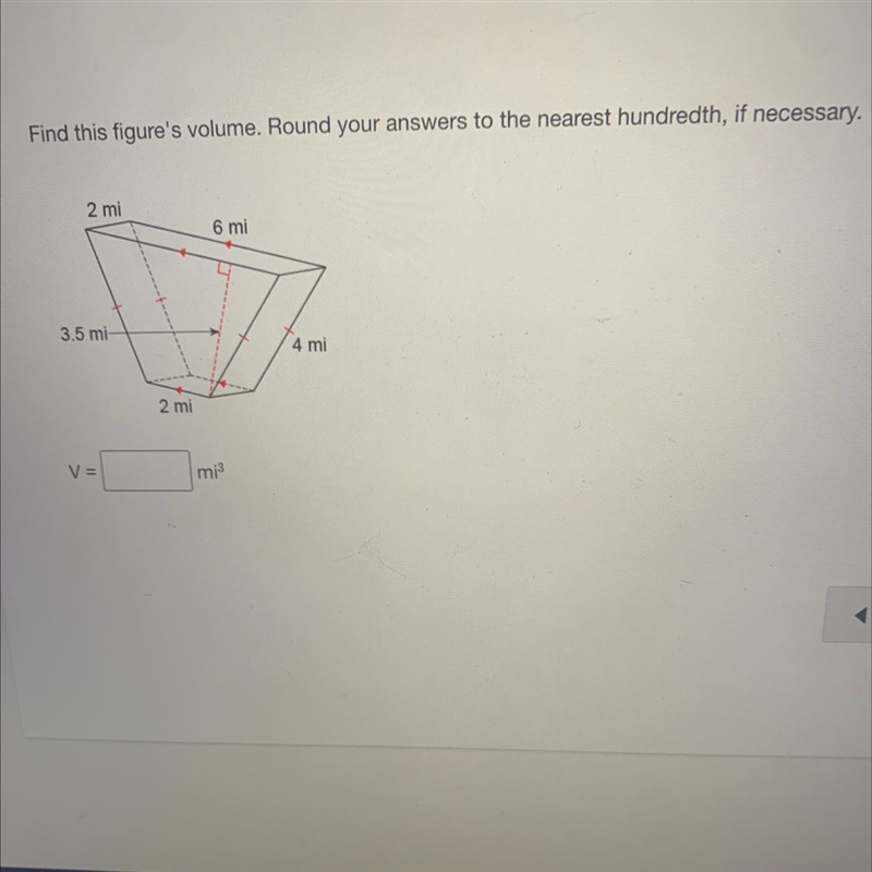 Find this figure's volume. Round your answers to the nearest hundredth, if necessary-example-1