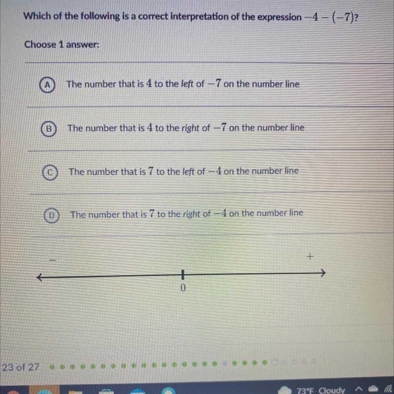 Which of the following is a correct interpretation of the expression. I will send-example-1