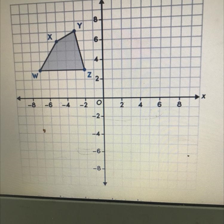 quadrilateral WXYZ is reflected across the line y=x to create quadrilateral W’X’Y-example-1