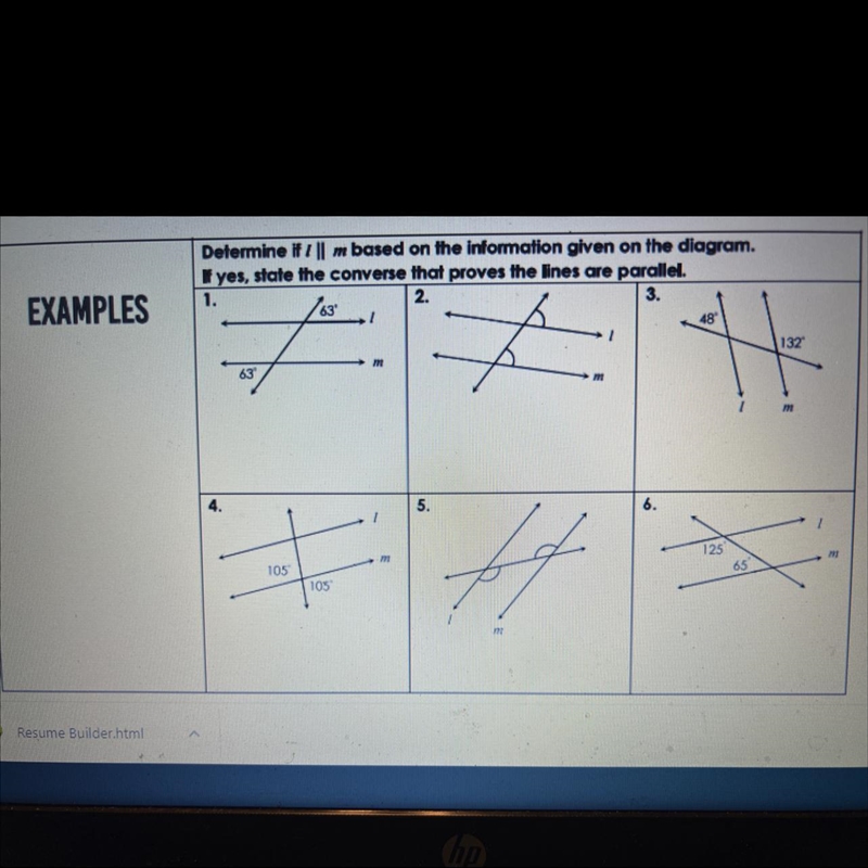 How to state the converse that proves the lines are parallel.-example-1