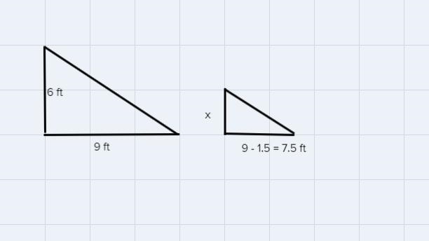 If 6-foot-tall Madeleine casts an 108-inch shadow, how tall is her friend if, at the-example-1