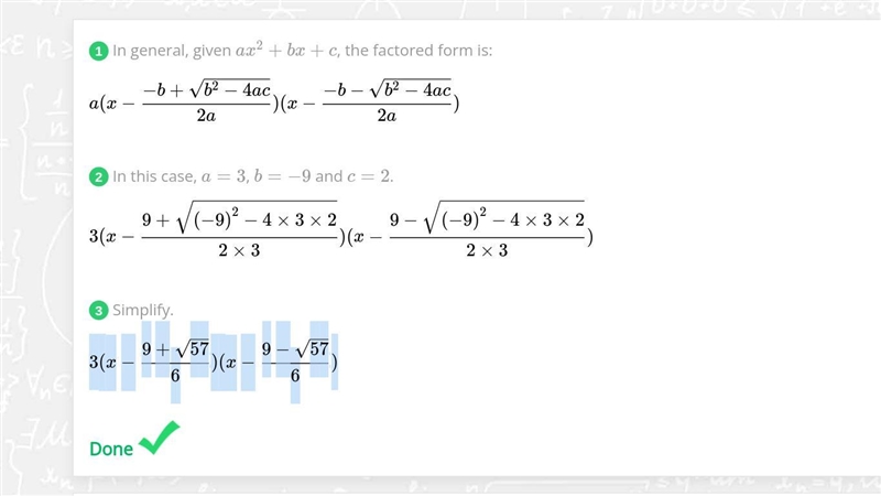 F(x) = 3x^2 - 9x + 2 What's the axis of symmetry? What's the coordinate of the vertex-example-1