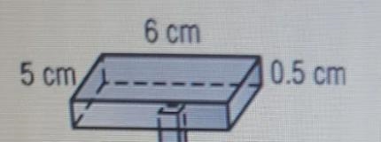 Find the volume of the composite figure. 기 6 cm 5 cm 0.5 cm 0.5 cm 6 cm 5 cm/ 0.5 cm-example-1