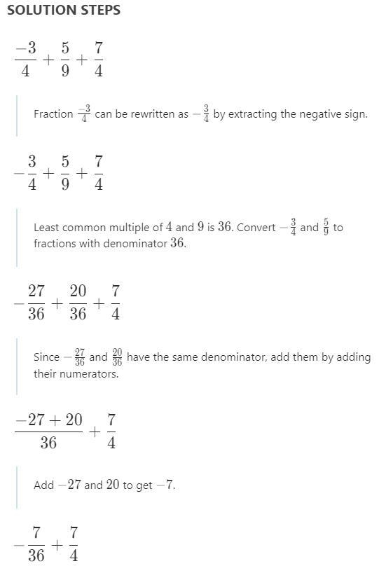 Find (-3/4+5/9) + 7/4-example-1