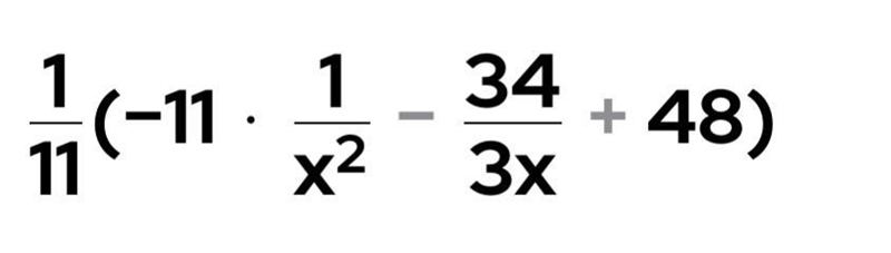 Find the least common denominator 3/2x+4 and -11/3x+6-example-1