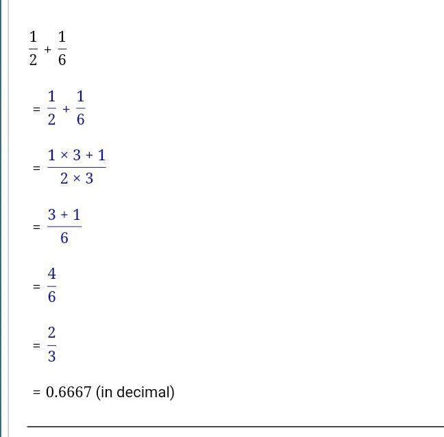 1/2 plus 1/6 find each sum.-example-1