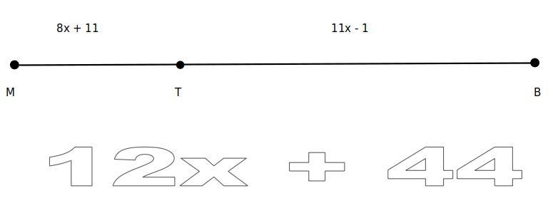 Determine if T is the midpoint of MB.-example-1