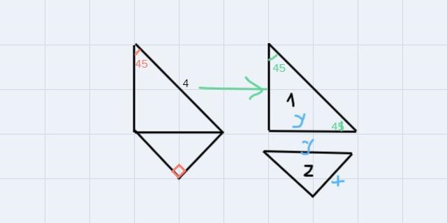 Solve for the missing side lenghts. leave answer in simplest radical form *Special-example-1