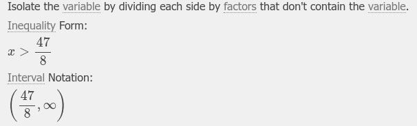 Solve the inequality and graph the solution on the line provided.-example-1