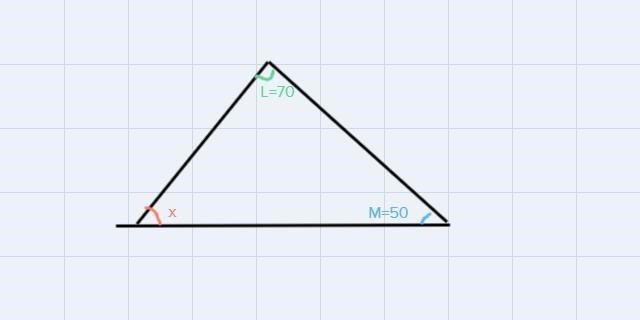 In the diagram of AKLM below, mZL=70, m ZL=50, and MK is extended through N.L70°50°Ν ΚMVhat-example-1