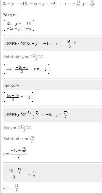 Sixteen was added to the product of a number and 3. The result was 5 less than the-example-1