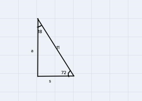 O is the center of the regular decagon below. Find its area. Round to the nearesttenth-example-2