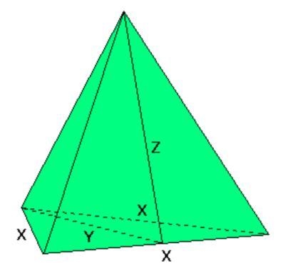 If X = 6 units, Y = 5 units, and Z = 9 units, then what is the surface area of the-example-1