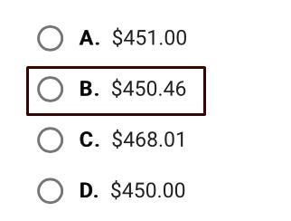 How much would $400 be worth after 6 years, if it were invested at 2%interest compounded-example-1