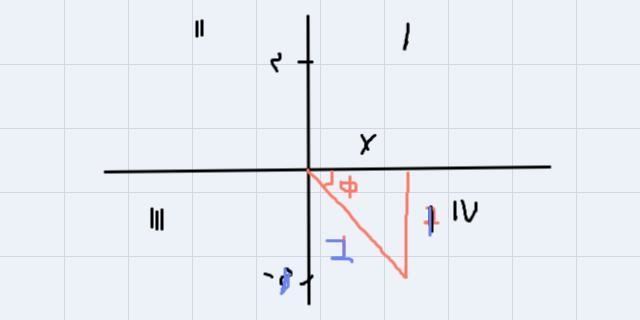 Given that sinø =-1/2 and ø lies in the quadrant IV, find the following value. Tan-example-1