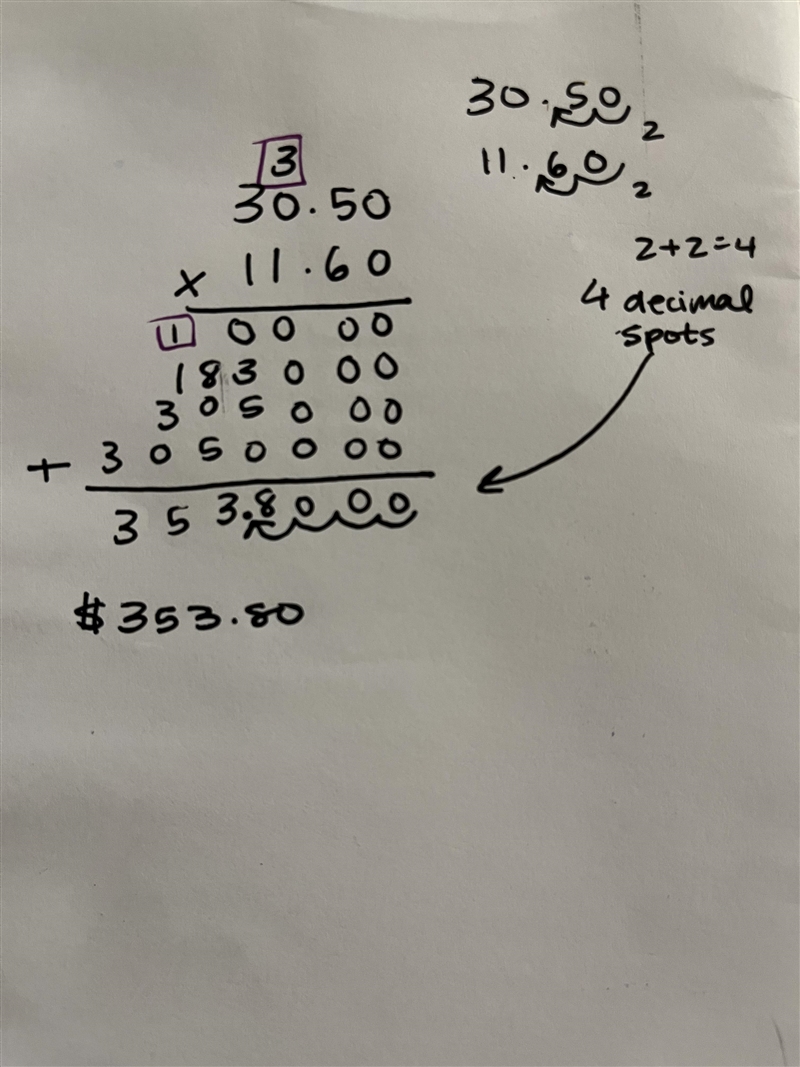 Jaida worked 30.5 hours last week. She earned $11.60 per hour of work. How much money-example-1