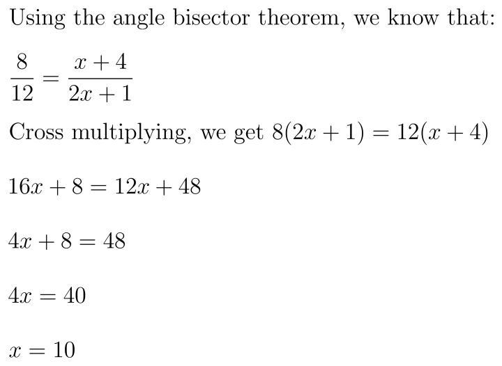 What us the value of x? This question is pretty easy…. My brain has just given out-example-1