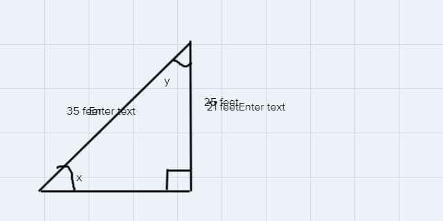 A guide wire is 35 feet long and is used to support the top of a tent pole, which-example-1