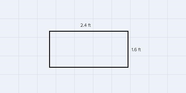 An enlargement of a rectangular photo is 2.4 feet wide and 1.6 feet tall. How much-example-1