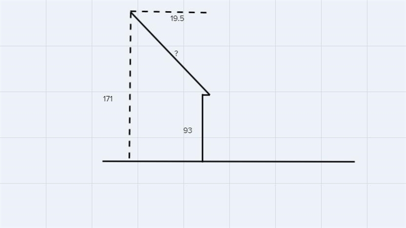 A blueprint of a shopping complex shows the bottom edge of the roof to be 93 feet-example-1