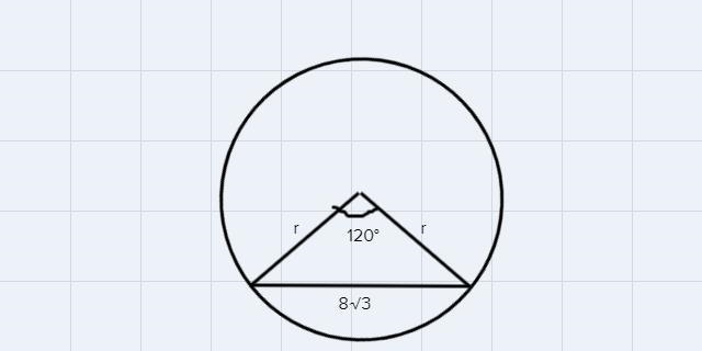 Express answer in exact form. Show all work for full credit.A segment of a circle-example-1