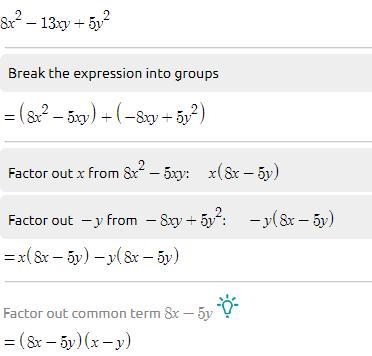 Could someone help me factor trinomials super fast? if you want extra points you could-example-1