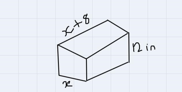 1. Jewelry box has a volume of 240 cubic inches. Its height is 12 inches, its width-example-1