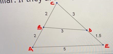 Select the reason why these triangles aresimilar. If they are not, select "Not-example-1