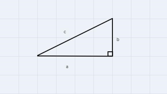 Find the length of the unknown side of the right triangle with sides a, b, and c, where-example-1