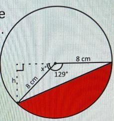 Follow the steps to find thearea of the shaded region.The height (h) is needed tofind-example-1