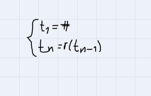 it says write an explicit and a recursive equation for the table bellow and it must-example-1