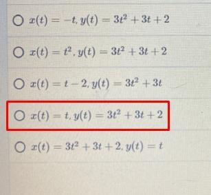 I need help, “the curve above can be parameterized as which equation?”-example-1