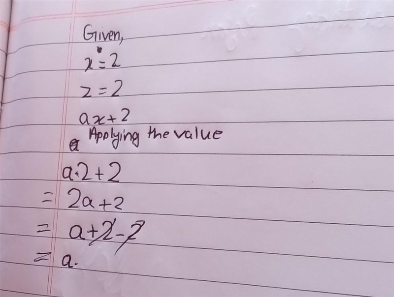 What is ax+2 when x=2 and z=2?-example-1