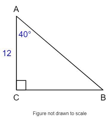 In triangle ABC, C is a right angle. The length of AC=12 and the measure of angle-example-2