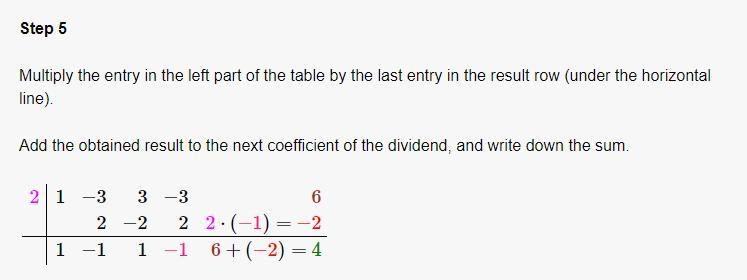 Divide the following polynomial using synthetic division, then place the answer in-example-5