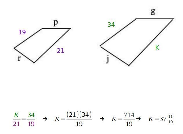 Find the length of side K please :)-example-1