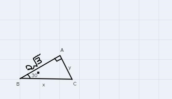 Special right triangles Find the missing side lengths. Leave your answers as radicals-example-1