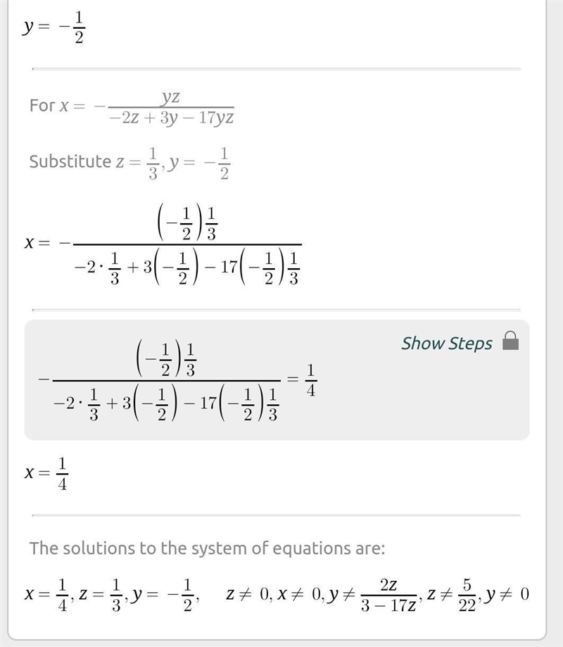 Use elimination method to solve the system of equations-example-3