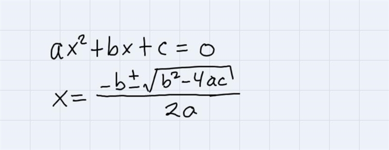 How do you use quadratic equation? And what is it?-example-1