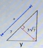 Find the missing length indicated. Leave your answer in simplest radical form.Please-example-1