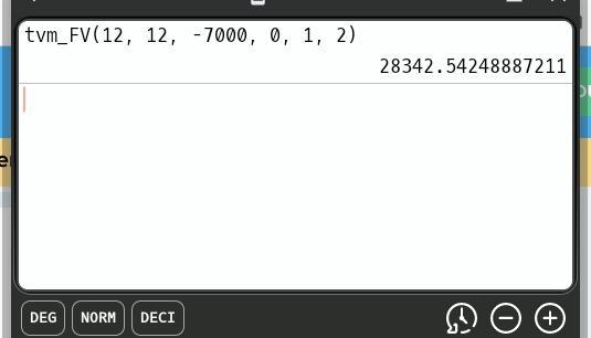 Find the accumulated value of an investment of $7000 at 12% compounded semiannually-example-1