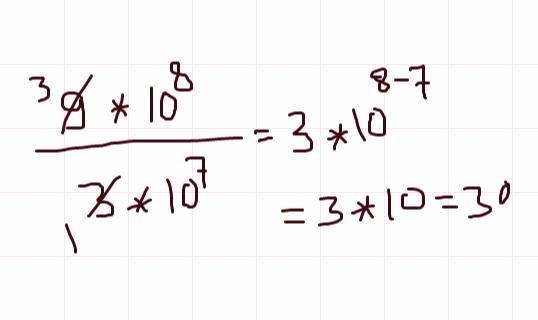 given two numbers 9 * 10 to the 8 power, and 30,000,000, which one is larger and by-example-1