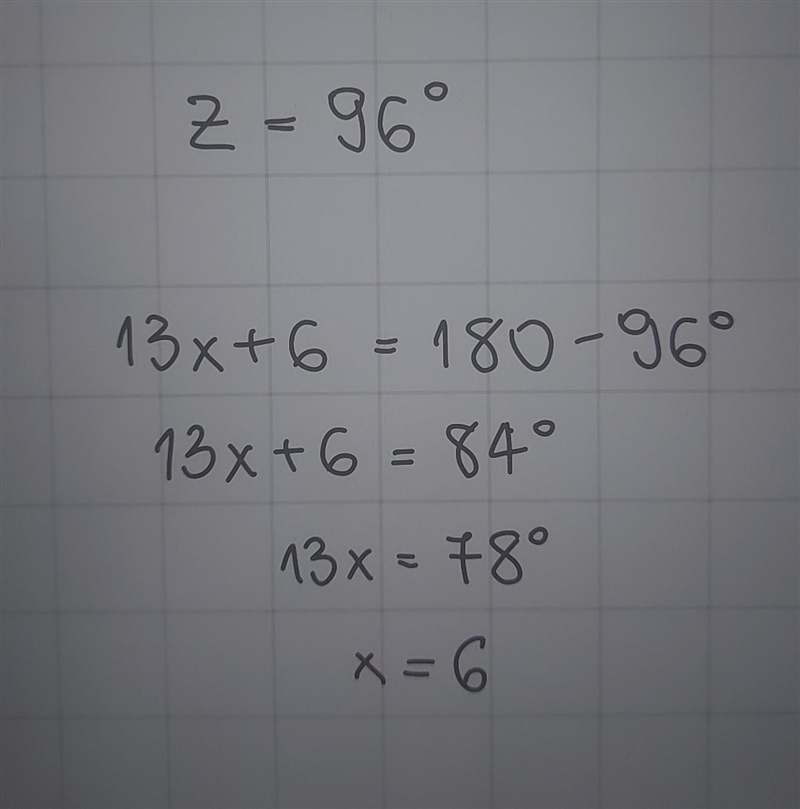 Pls help me Given the figure below, find the values of x and z.-example-1