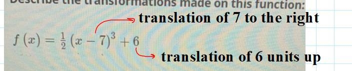 Describe the transformations made on this function:(stretch/compression, reflect, left-example-2